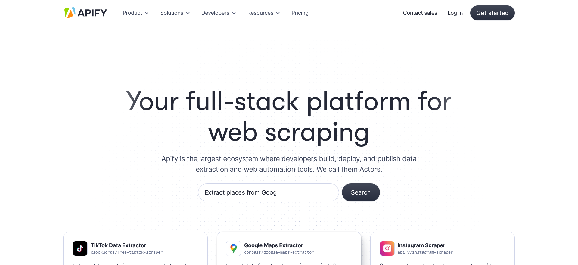 Apify | AI Resource Directory