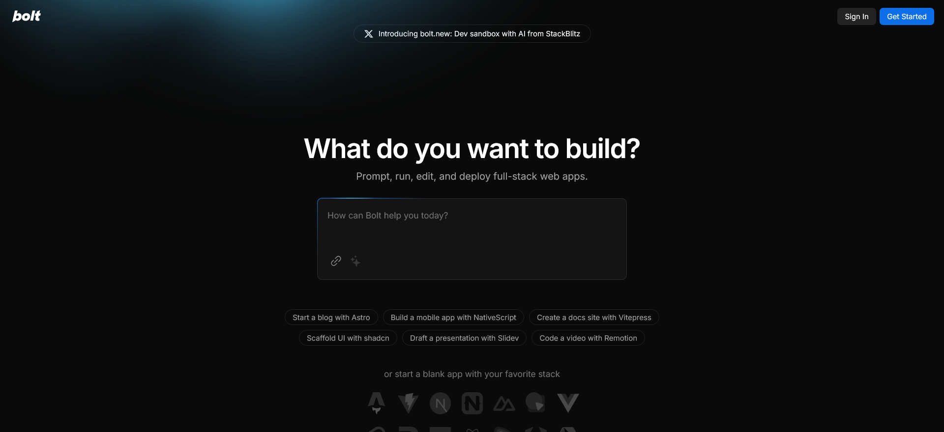 Bolt New | AI Resource Directory