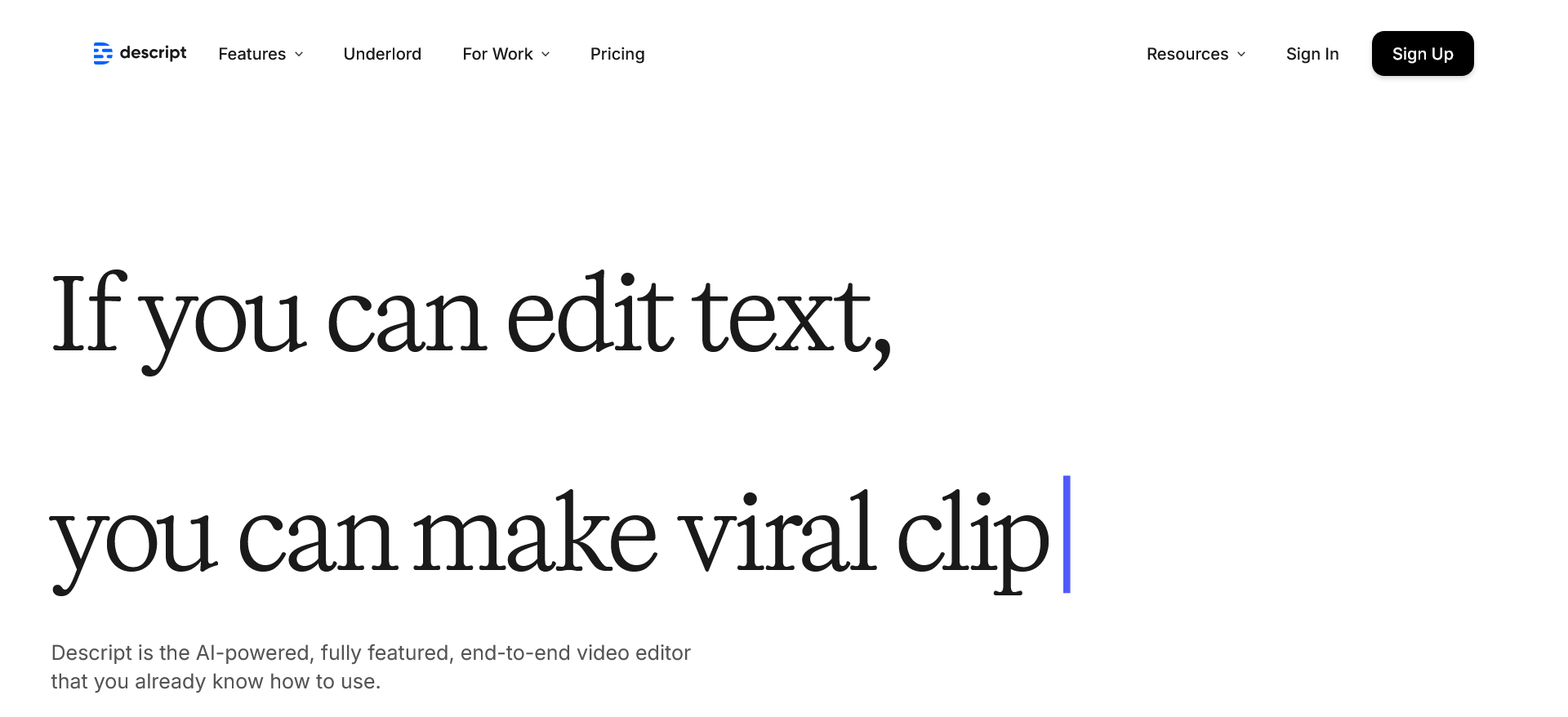 Descript | AI Resource Directory