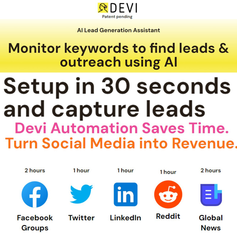 Devi AI Lead Generation Tool | AI Resource Directory