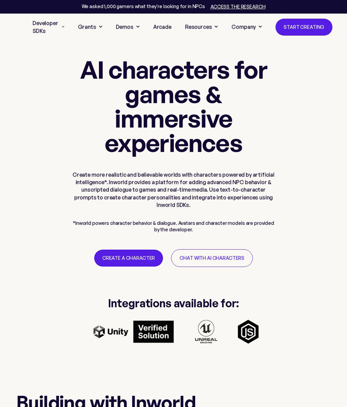Inworld AI | AI Resource Directory