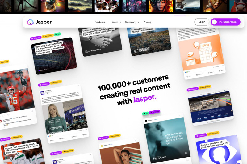 Jasper best content art AI generative tool | AI Resource Directory