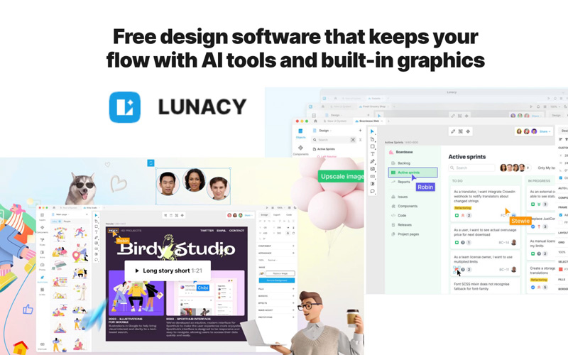 Lunacy free AI design software by icons | AI Resource Directory
