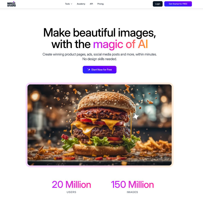 Magic Studio AI image editing software | AI Resource Directory