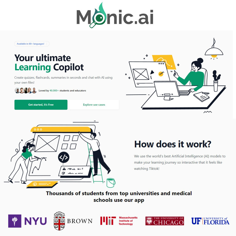 MonicAI study ai tool | AI Resource Directory
