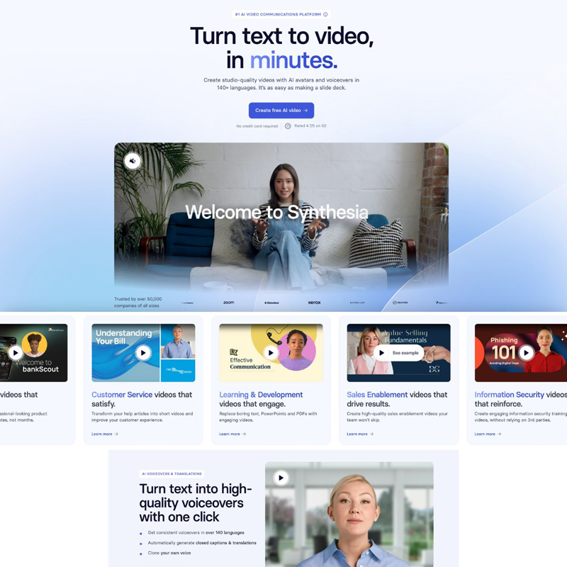 Synthesia text to video | AI Resource Directory