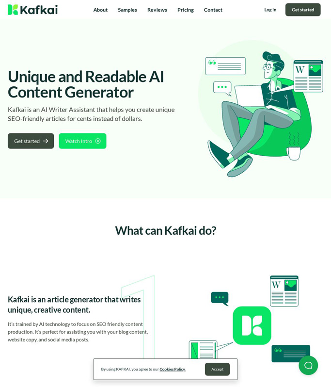 kafkai SEO article writing service powered by AI | AI Resource Directory